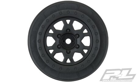 Impulse Black Wheels for Slash 2wd Rr &amp; Slash 4x4 F/R