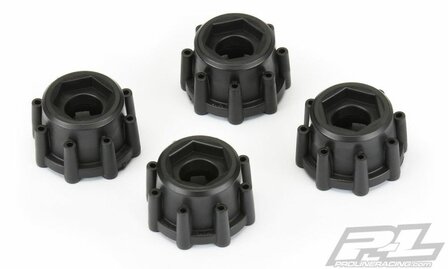 Proline 8x32 To 17mm Hex Adapters For 8x32 3.8&quot; Wheels - 6345-00