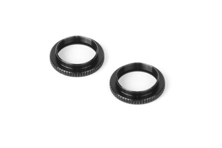 Xray Ulp Alu Shock Adjustable Nut - V2 - Black (2) - 308044-K