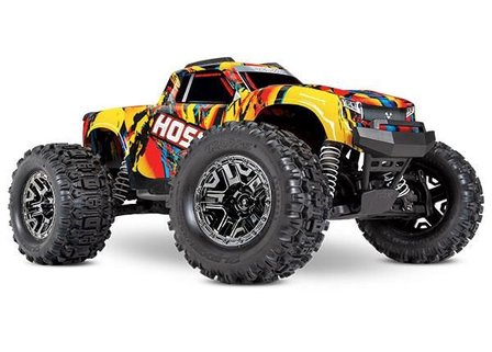 Traxxas Hoss 1/10 Scale 4wd Brushless Electric Monster Truck, Vxl-3s, Tqi - Solar Flare - 90076-4SLRF