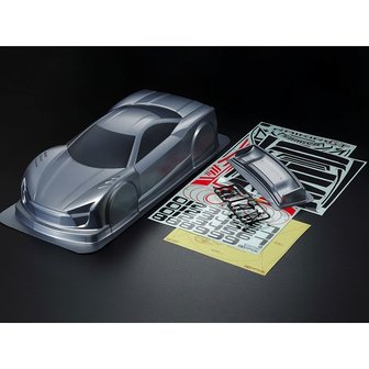 TAMIYA-54775 Body Set Raikiri GT Bright Gun Metal/Voorgelakt