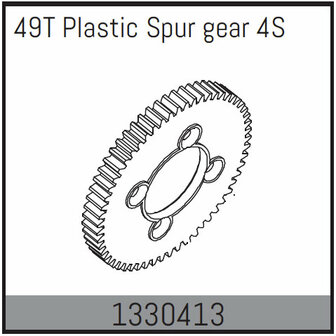 ABSIMA 49T plastic Spur gear