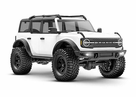 Traxxas Trx-4m 1/18 Scale And Trail Crawler Ford  Bronco 4wd Electric Truck With Tq White - 97074-1WHT