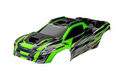 Traxxas Body, Xrt, Green (painted, Decals Applied) (assembled With Front &amp; Rear Body Supports For Clipless Mounting, Roof &amp; Hood Skid Pads) - 7812G