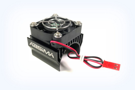 ABSIMA Metal Top Heatsink with fan for 1:8 up to &oslash;40mm , black