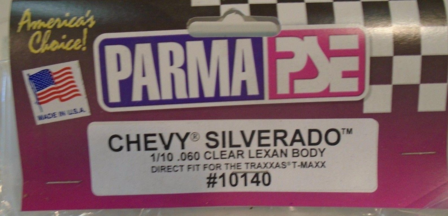 PARMA 10140 1/10 CHEVY SILVERADO CLEAR BODY 