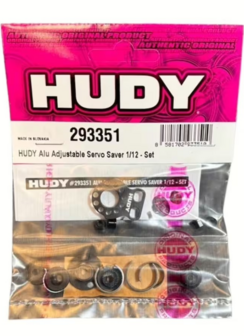 Hudy Alu Adjustable Servo Saver 1/12 - Set - 293351