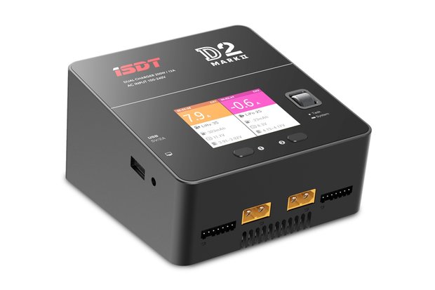 iSDT D2 12A 200W Dual Port Smart Charger