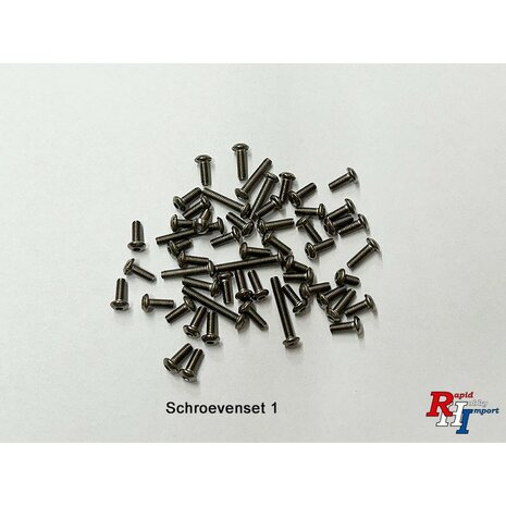 Titanium schroevenset passend voor de TamiyaM07