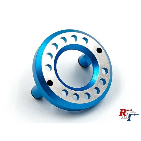 Aluminium motorsteun (blauw) voor 16-21 motortandwielen TA01/TA02/DF01/TOP FORCE