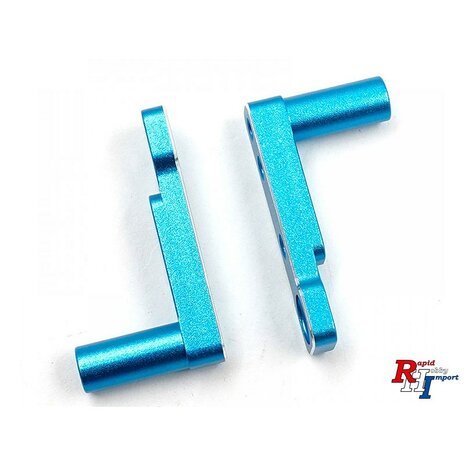 Alu servo houder blauw (2) voor Tamiya BBX (BB-01)