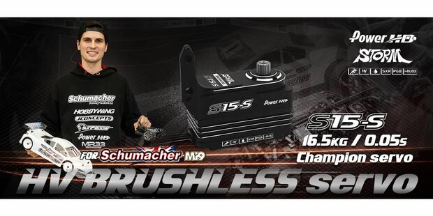 Power HD S15 Brushless Low Profil SSR MG Schum Mi9 16.5kg/0.05s