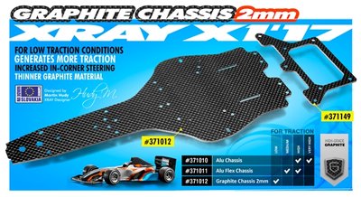 Xray X1'17 Chassis - 2.0mm Graphite - 371012