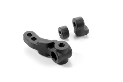 Xray X1 Composite Steering Block & Backstops, - 372212