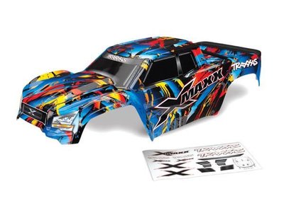 Traxxas Body, X-maxx®, Rock N' Roll (painted, Decals Applied) (assembled With Tailgate Protector) - 7711T