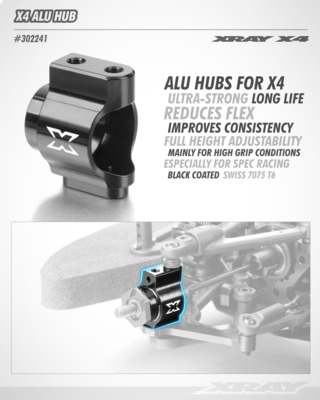 Xray X4 Alu Hub - Swiss 7075 T6 - 302241