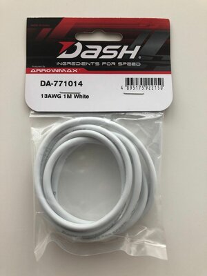 Dash Silicon Wire 13AWG White 1m