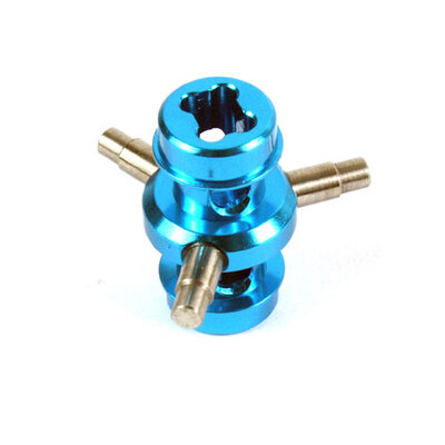 YEAH RACHING ALUMINUM SOLID AXLE BLUE FOR TAMIYA M05 M06