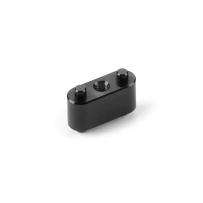 Xray Alu Holder With 2 Pins For Side Link Carbon Plate - Black - 371186