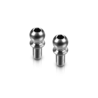 Hudy Titan Ball Stud D=4.9 / L=6 / S=3.5 / 2mm Hex (2) - 990006