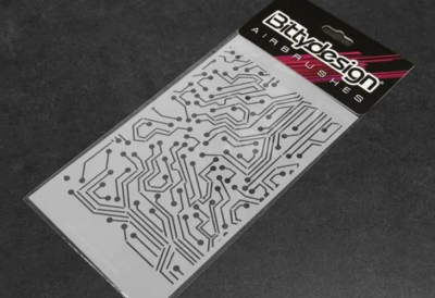 Bittydesign Vinyl stencil - Electronic Circuit