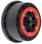 Proline Split Six Red/Blk Bd-Loc Whls (2) Slash 2wd Rr/4x4 F/R - 2715-04