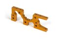 Xray T2'009 Alu Front Lower Susp. Adjust. Bulkhead - Orange, X302019-o - 302019-O