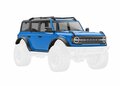 Traxxas Body, Ford Bronco (2021), Complete, Blue (includes Grille, Side Mirrors, Door Handles, Fender Flares, Windshield Wipers, Spare Tire Mount, & Clipless Mounting) - 9711-BLUE