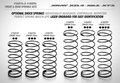 XRAY FRONT SPRING-SET L=42MM - 2 DOTS (2) - 368192